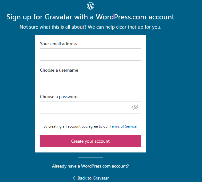 Updating your WordPress Avatar - Step 2